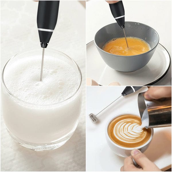 2-in-1 Electric Milk Frother & Egg Whisk