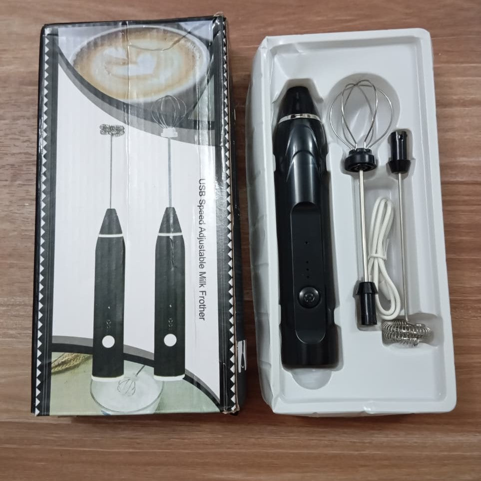 2-in-1 Electric Milk Frother & Egg Whisk